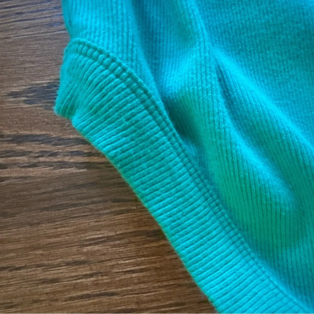 LOFT Green Ribbed Tank Midi Dress - Picture 3 of 3